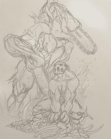 Splatterhouse fan sketch Splatterhouse fan sketch