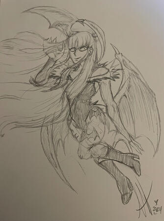 Morrigan Aensland Sketch Morrigan Aensland Sketch