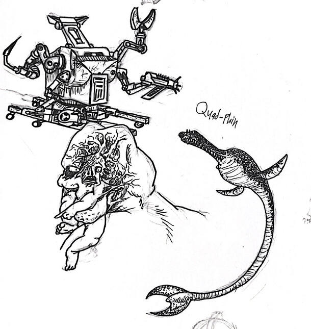 Untitled ink sketches
