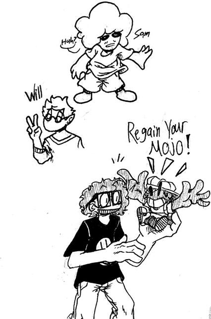 Funny friend doodle