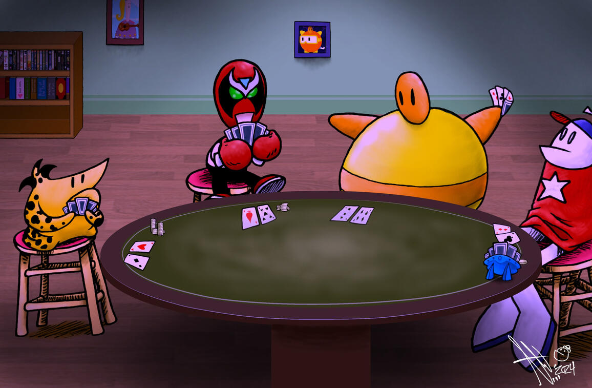 Poker night at Homestar’s